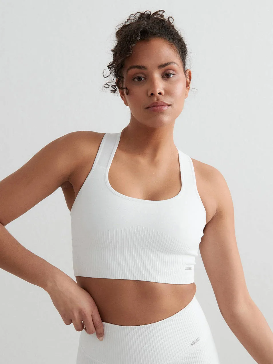 Aim'n sport-bh rib hight support - wit
