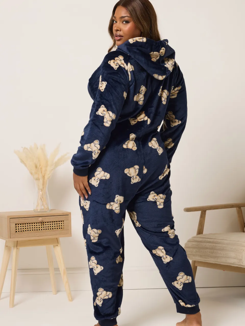 Yours Marineblauwe Teddybeerprint Onesie-56, foto 3