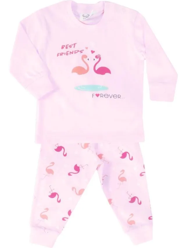 Fun2Wear Pyjama Flamingo Pink Rose