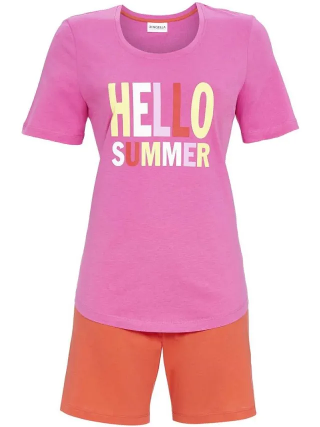 Ringella Roze shortama zomer katoen - Roze - Maat - 42