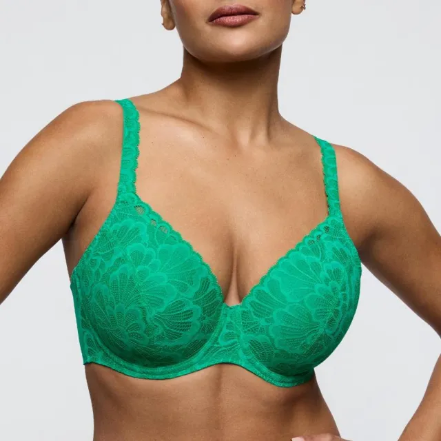 PrimaDonna Twist Mocuto Voorgevormde Bh Hartvorm 0242550 Vivid Green - maat EU 75G / FR Groen