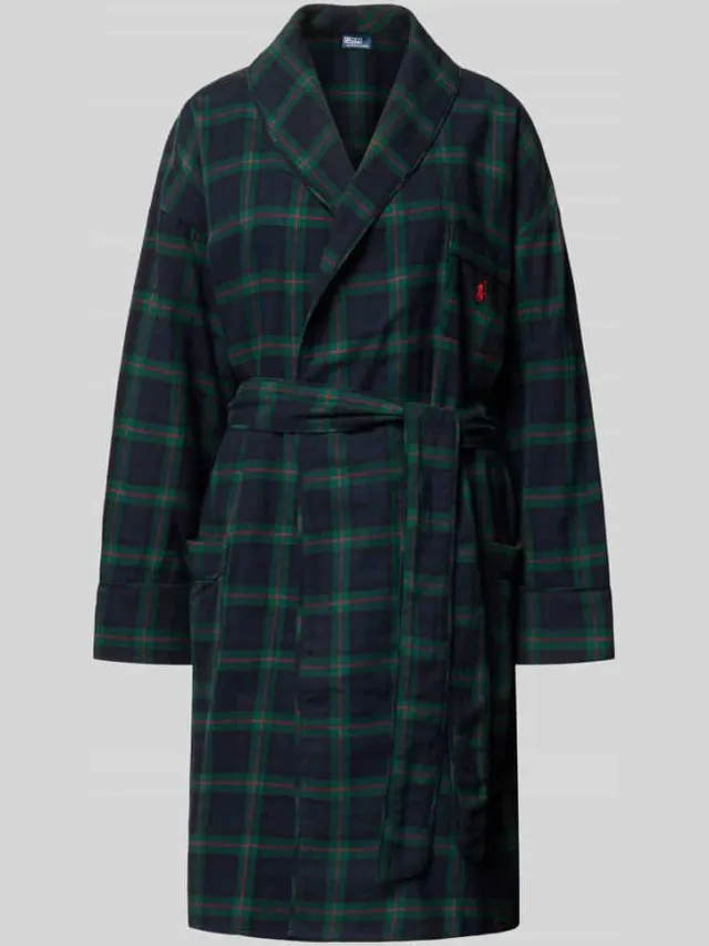 Polo Ralph Lauren Regular fit badjas van puur katoen Donkergroen