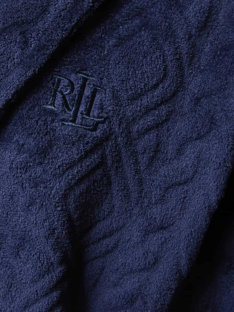 Lauren Ralph Lauren relaxed fit badjas met opgestikte zakken donkerblauw, foto 2