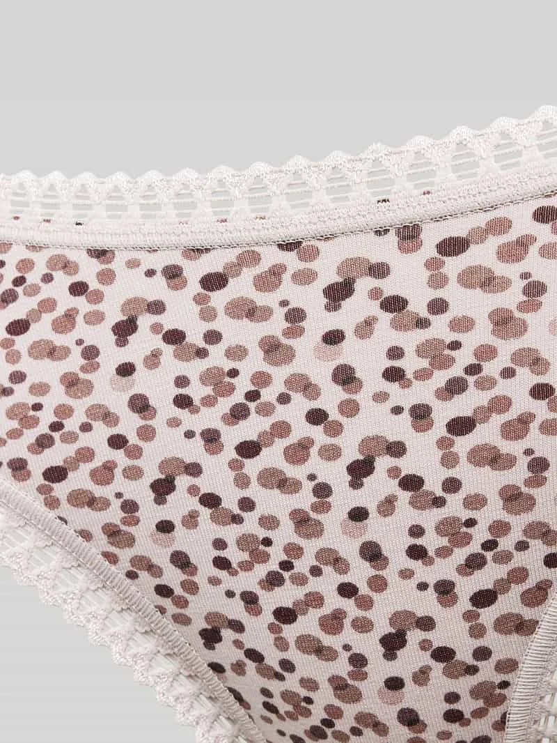 Sloggi Slip met gehaakt kant, model 'GO Crush' in een set van 3 stuks mauve, foto 3