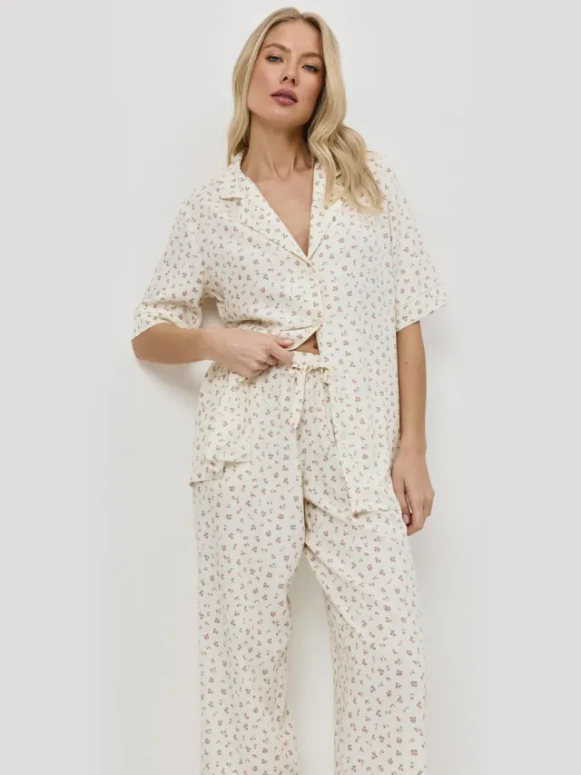 Aruelle Caprielle Dames Pyjama Yellow Geel