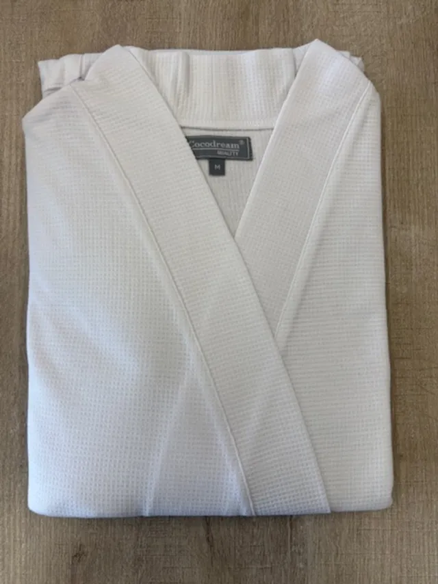 Cocodream Quality Cocodream - dames ochtendjas met wafelstructuur - sauna badjas - wit