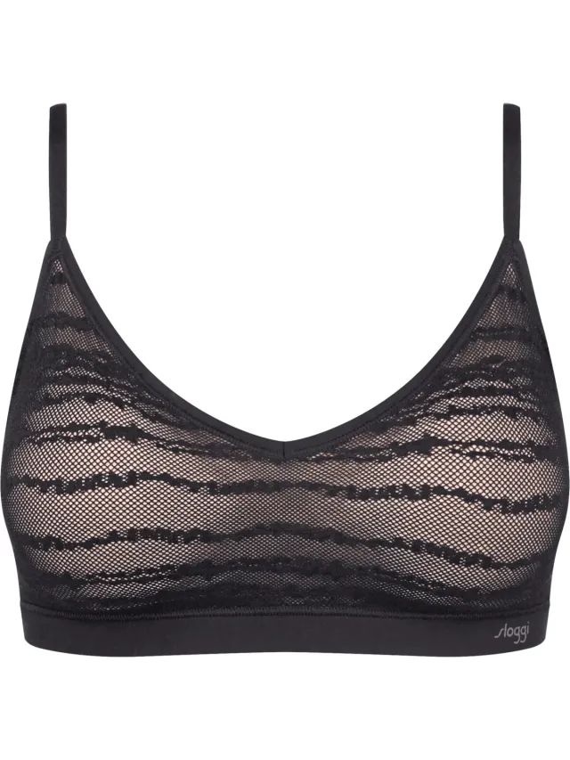 Sloggi FREE Evolve PU Lace Dames Beha - ZWART