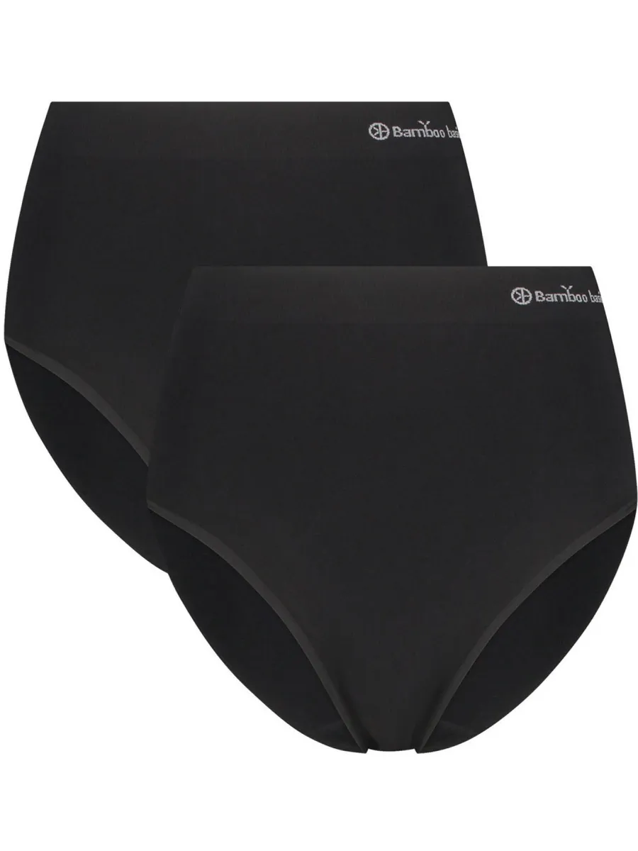 Bamboo Basics high waist maxislip Amy zwart, foto 2