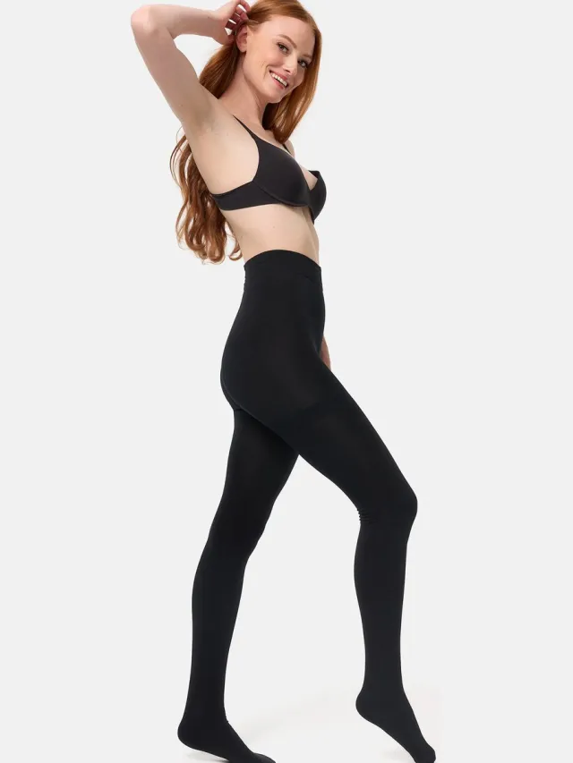 Dim Ultra ondoorzichtige thermische panty zwart