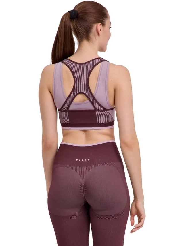 Falke Training Seaml.Shape gemiddeld activiteitsniveau functioneel materiaal sportbeha dames bruin bruin 8344