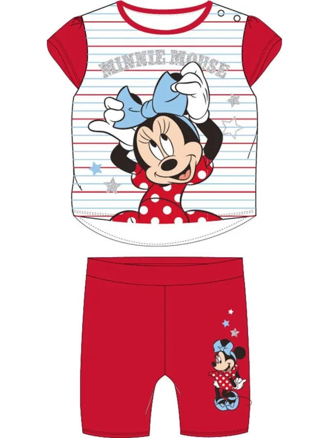 Minnie Mouse pyjama - rood - Disney shortama