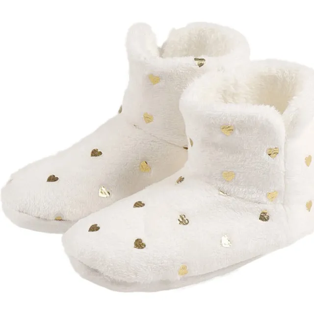 Admas Gold pantoffelboots wit
