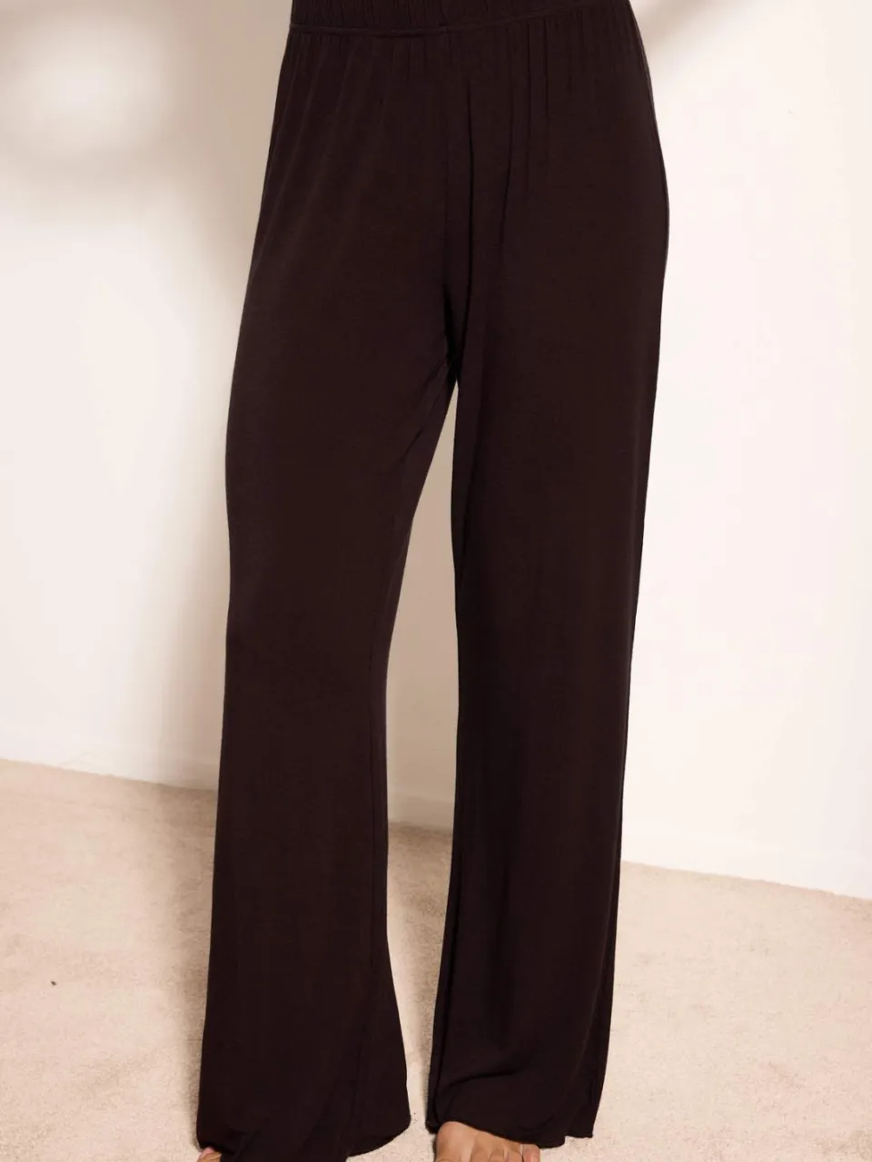 Trendyol TRENDYOLMİLLA Dames 2-pack Bruin Effen Lang Loungewear Regular fit Pyjama- Sets, foto 2