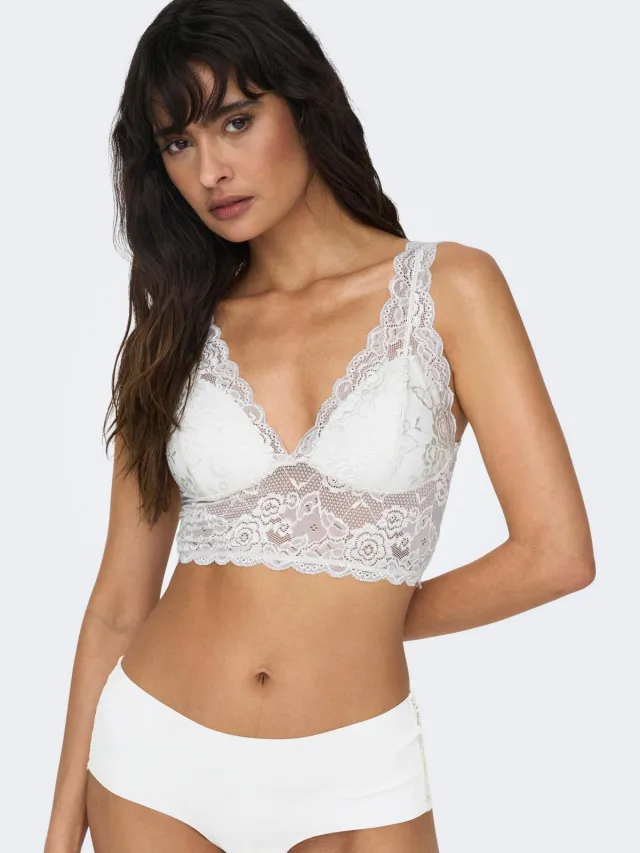 Only ONLCHLOE voorgevormde bralette gebroken wit, foto 4