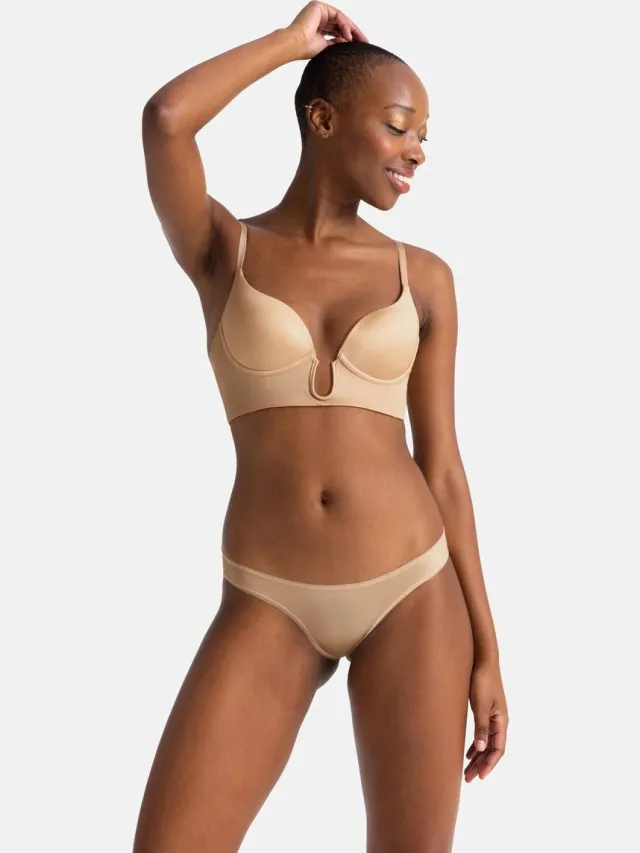 Dorina BH diepe decolleté - Plunge Bh - Sublime Sculpt - 85A - Beige.