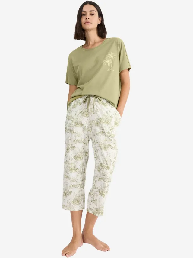 Triumph Pyjamahose Red Label Mix & Match GREEN - LIGHT COMBINATION