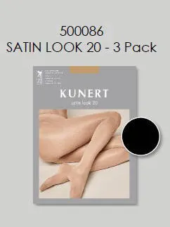 Kunert Satin Look 20 denier panty zwart, foto 2