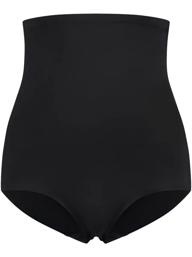 Bye Bra Naadloze Hoge Taille Billenliftende Gewatteerde Slip met Buikcontrole, Body Shaper, Dijafslanker, Zwart