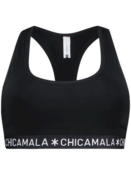 Muchachomalo Dames 1-pack racerback effen Zwart