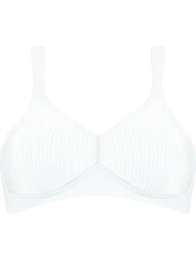Triumph Modern Soft + Cotton N Beugelloze beha - Wit