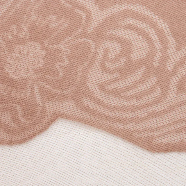 ESOTIQ Emma - Panty - 20 den - Bloemenmotief - Verstevigd Beige