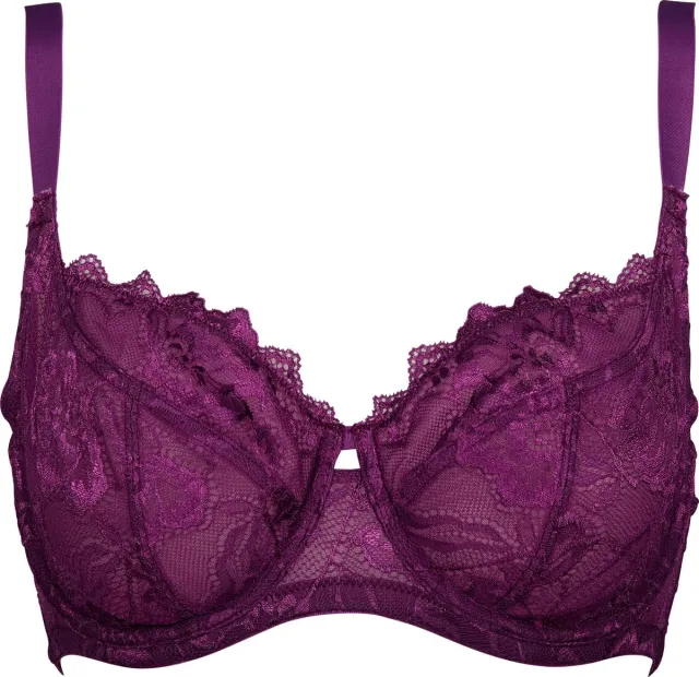 After Eden D-Cup & Up Anna Demi Cup Beugelbeha Aubergine