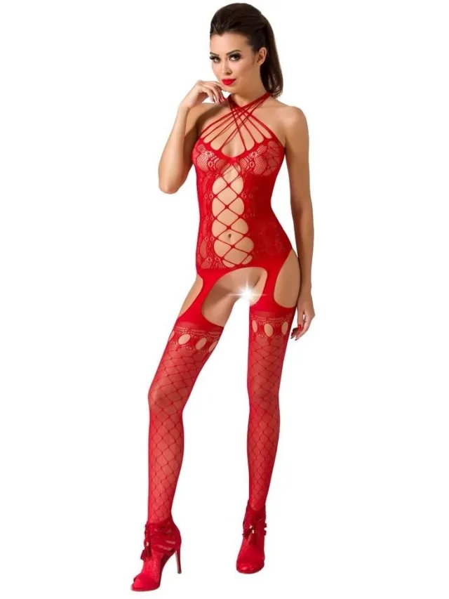Passion Rode bodystocking