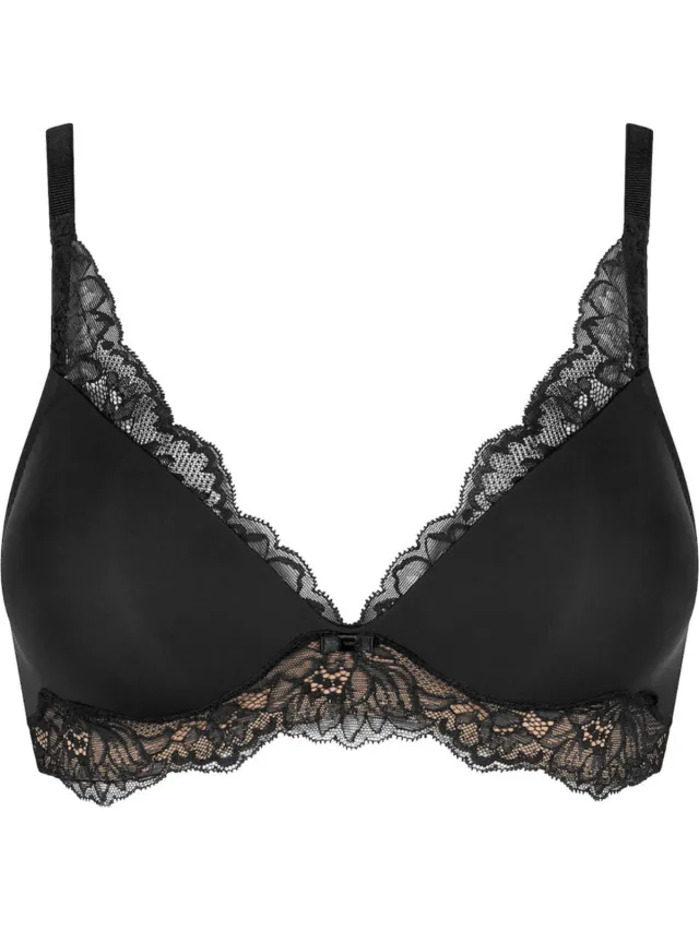 Triumph BH Amourette Charm P - Zonder Beugel - Voorgevormde kanten bh zonder beugel - 80B - Creme