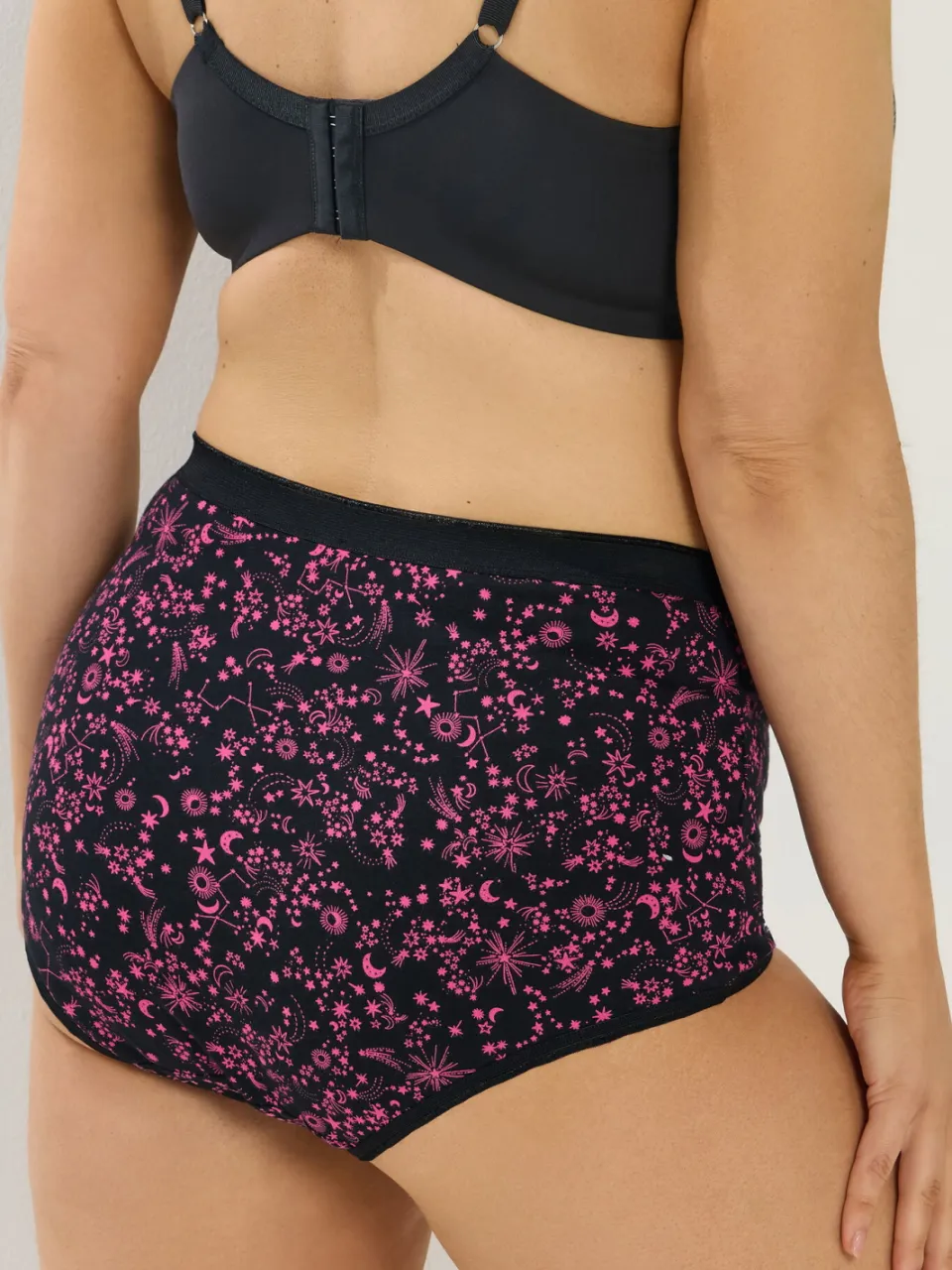Yours 5 Pack Roze Slips Met Volledige Dekking Met Hemelprint-48, foto 4