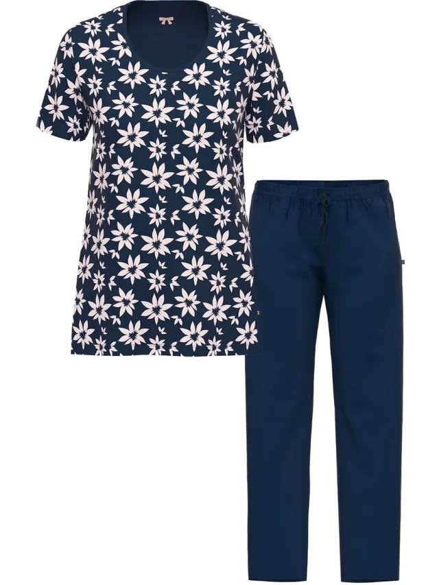 Ammann Dames T-shirt, lange broek Night & Relax night sky