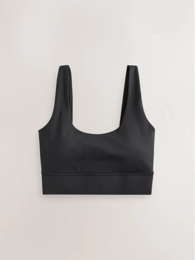Next Dames - Active sportbeha met scooprug - Zwart Black