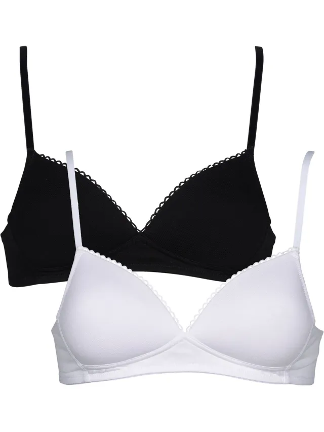 My Basic by After Eden After Eden My Basic 2-pack Dames Beha - Zwart/Wit