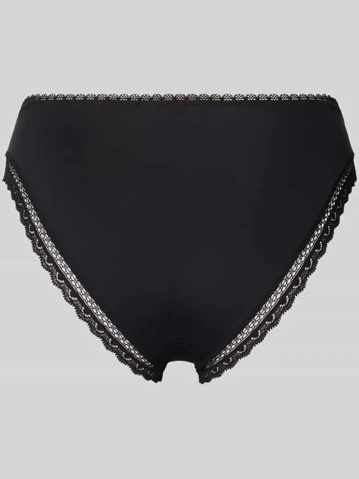 Hugo Slip met kant, model 'UNIQUE' zwart, foto 2