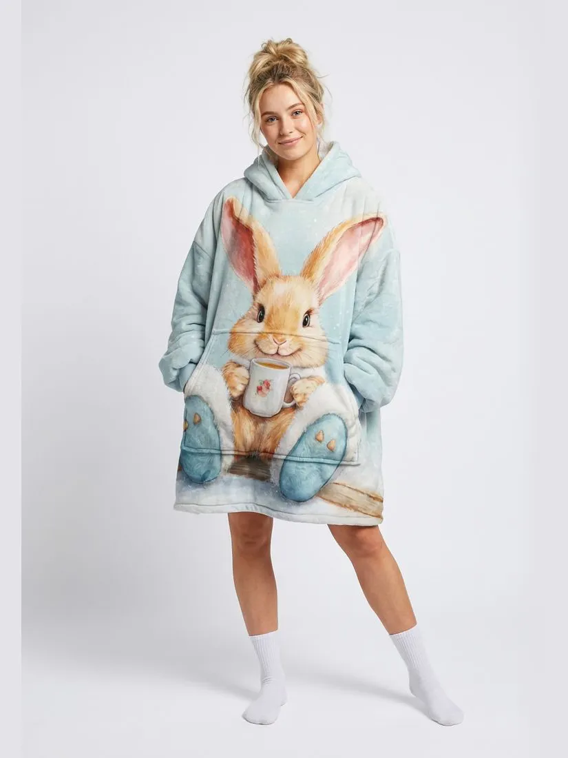 Mr. Gugu & Miss Go "Winter Bunny fm" Knuffeltrui Huggie Blauw
