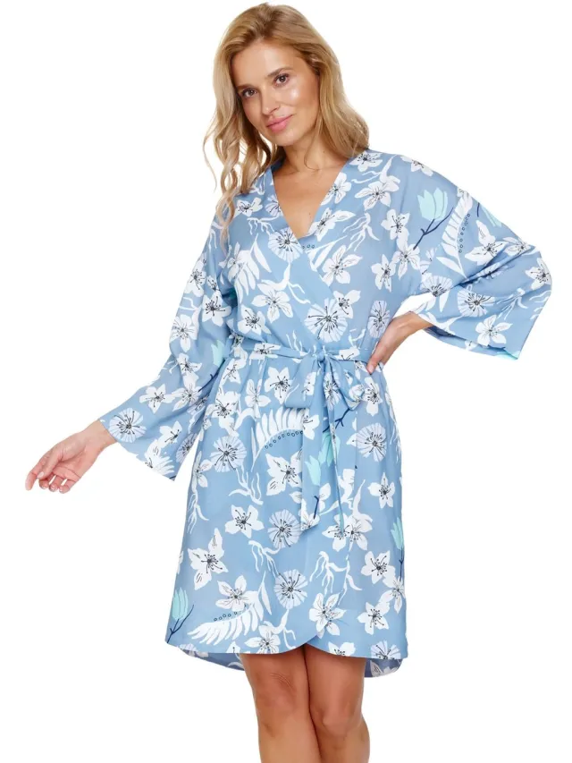 Doctor Nap Kimono Viscose Santorini SWW.7251 40 / Blauw