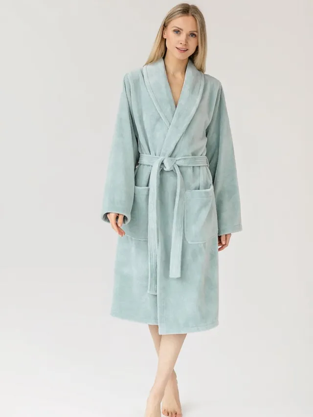 Casilin Teddy Badjas Dames en Heren - Fleece en katoen - Zeegroen