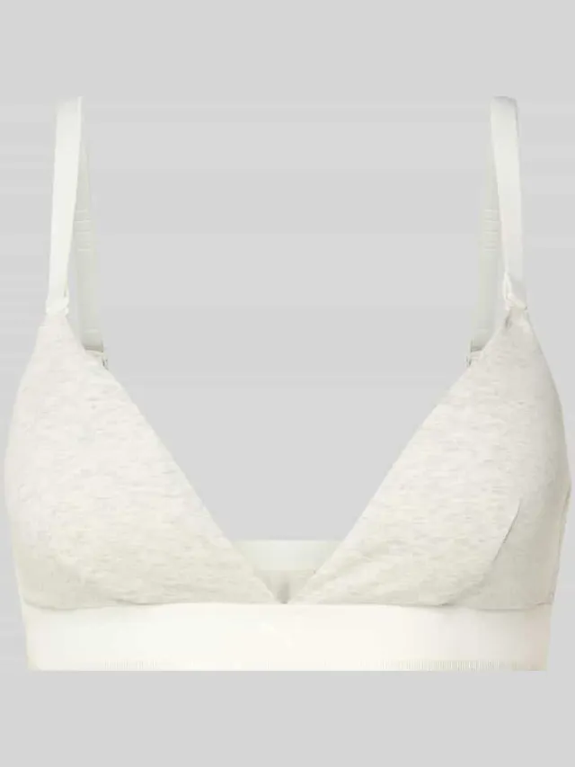 Puma Bralette in triangelvorm met verstelbare bandjes Lichtgrijs