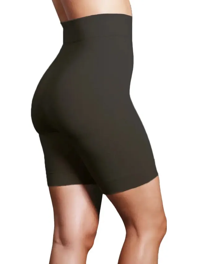 J&C corrigerende dames boxershort - lang pijpjes - Shapewear short vrouwen - Zwart /