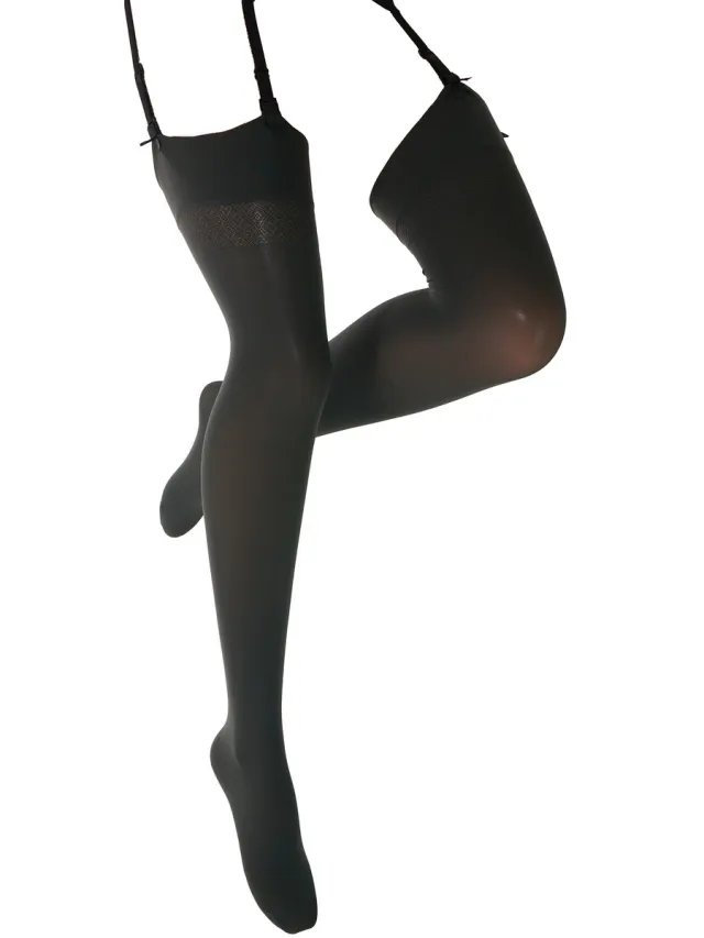 Trasparenze Panty’s/Kousen Trasparenze Calza Da Reggicalze 70 Denari Sandra Grijs