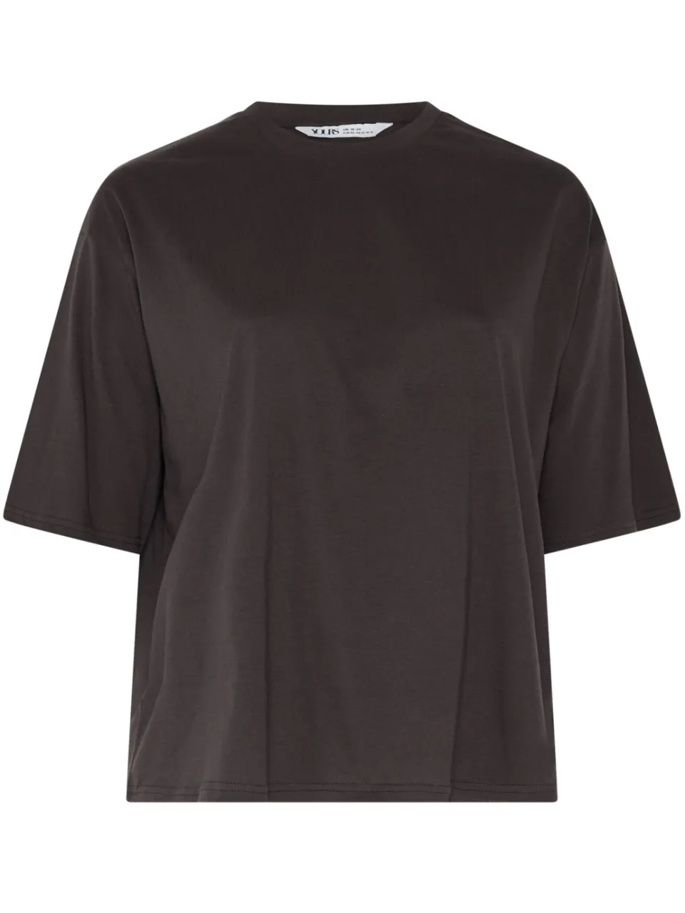 Yours Chocoladebruin Katoenen Slaaptshirt-48, foto 2