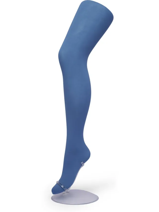 Bonnie Doon Opaque Comfort Panty 40 Denier Blauw Dames maat 44/46 XXL - Extra brede Comfort Boord - Tekent Niet - Kleedt Mooi af - Mat Effect - Gladde Naden - Maximaal Draagcomfort - Blue Ashes - BN161911.146