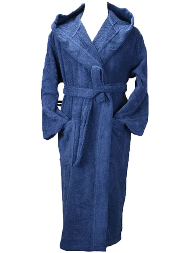 ARTG Biologische ochtendjas voor volwassenen Robezz Unisex (Franse marine) Marineblauw