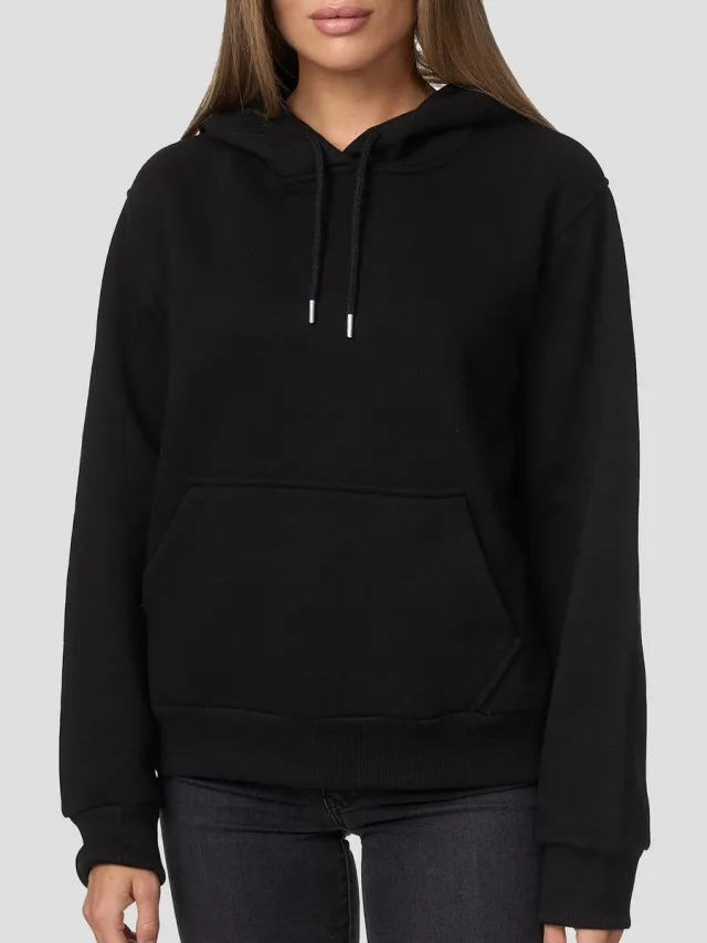 Smith & Solo Hoodie Dames - Sweatshirt Dames Met Capuchon - Katoen - Zwart