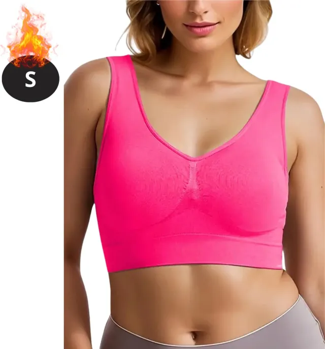 Bovista BH Zonder Beugel - Zonder Bandjes - Push-up Bh's - Comfort Beha - Gemengd - Comfortabel - Roze