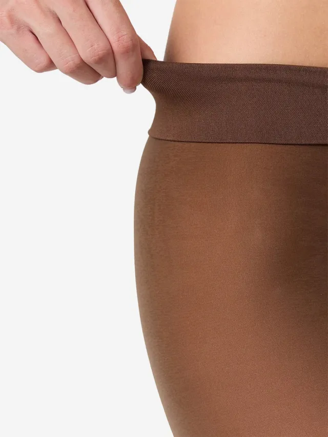 nur die Feinstrumpfhose Warm & Transparent Strapazierfähig bruin
