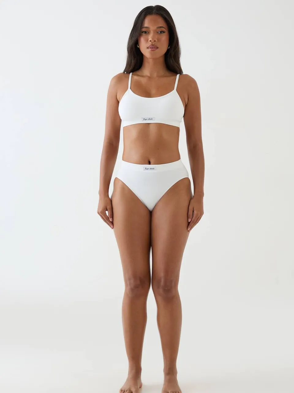Dames Dsgn Studio Naadloze Bralette Met Ronde Hals En Slipje Lingerieset wit, foto 2