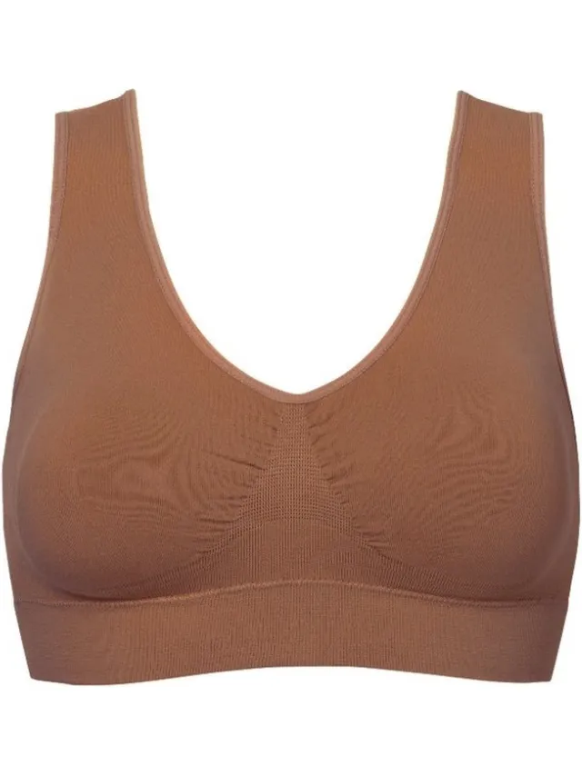 MAGIC Bodyfashion Perfect secrets Bamboe BH - Perfect comfort Bra - Bamboe bralette met brede bandjes Bruin