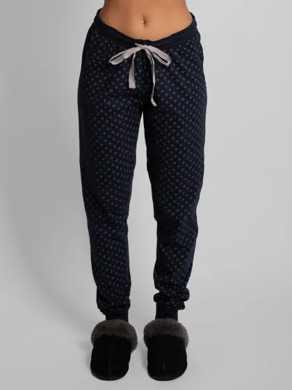 By Louise Essential dames pyjama set lang katoen Grijs