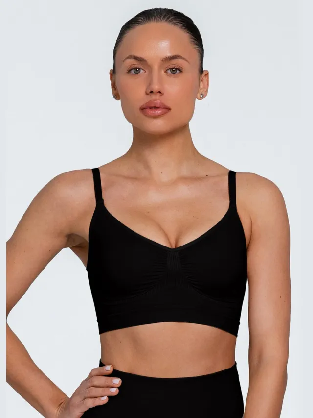 Giulia Bra Shapewear – Corrigerend Bra – Seamless – Dames – Verstelbare Bandjes -XXL - Zwart
