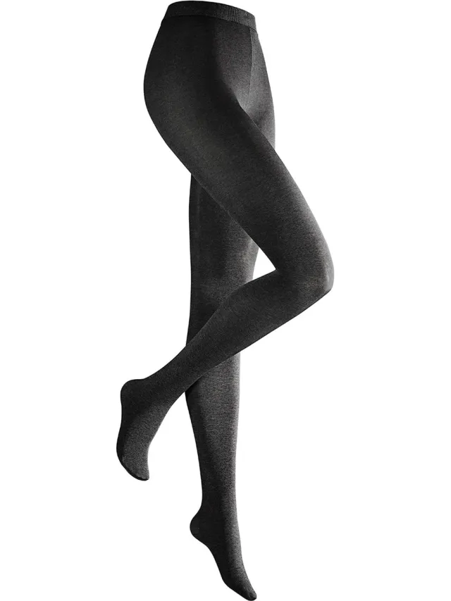 Kunert Velvet Melange winterpanty 70 denier-44 kleur Zwart Donker grijs